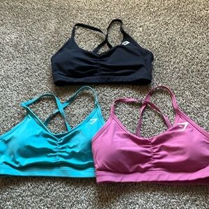 Bundle Gymshark women’s workout sports bra runched